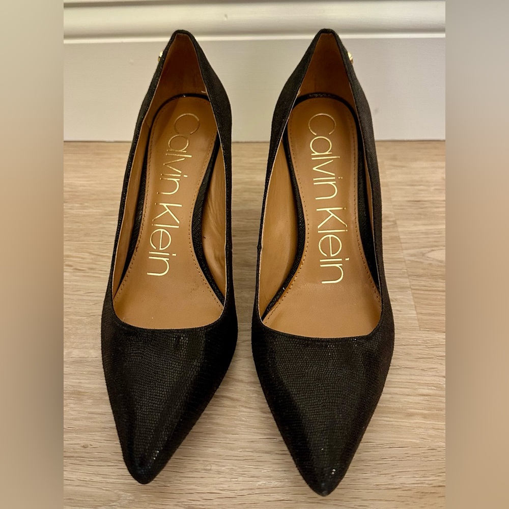 Calvin Klein Snakeskin Black Women's Shoes